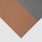 Kupferkaramel und Graue vertikale Streifen Seidenpapier (Detail)