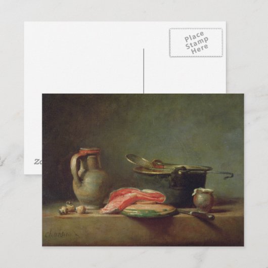 Kupferkessel mit Pitcher Postkarte (Vorne/Hinten)