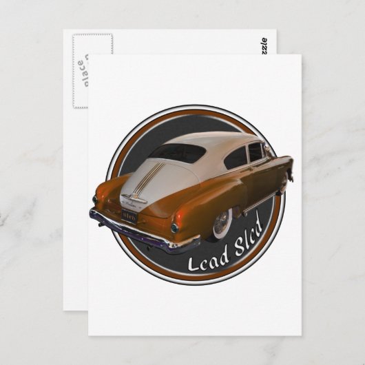 Kupferlowrider mit Pontiac Postkarte (Vorne/Hinten)