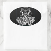 Kupfermafia-Aufkleber Ovaler Aufkleber (Tasche)