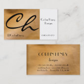 Kupfermetall-Visitenkarten Visitenkarte (Vorne/Hinten)