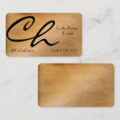 Kupfermetall-Visitenkarten Visitenkarte (Vorne/Hinten)