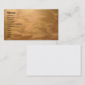 Kupfermetall-Visitenkarten Visitenkarte (Vorne/Hinten)