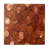 Kupfermünzen Fliese (Vorderseite)