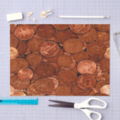Kupfermünzen Seidenpapier (Handwerk)