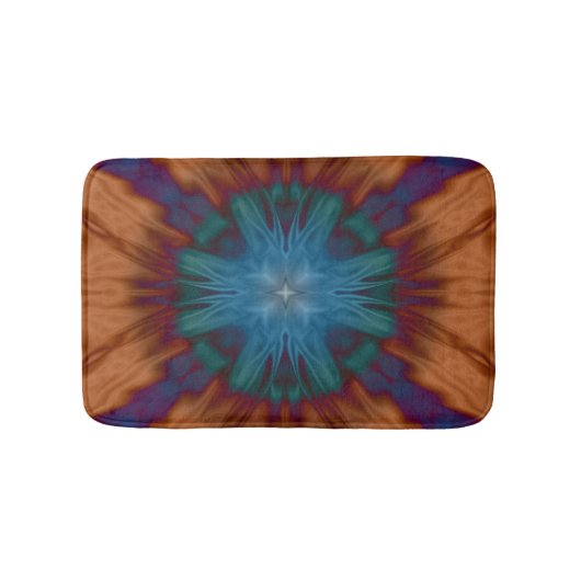 Kupferne Blues Badematte (Vorderseite)