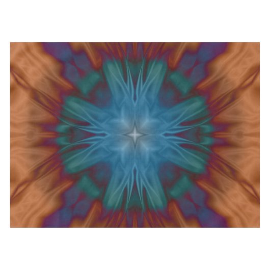 Kupferne Blues Tischdecke (Vorderseite (Horizontal))