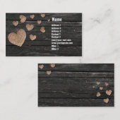 Kupferne Herz-Visitenkarten Visitenkarte (Vorne/Hinten)
