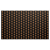 Kupferne Lilie auf Schwarzem Stoff (Yard (91,4 cm))