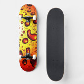 Kupferne Regentropfen Skateboard (Vorderseite)