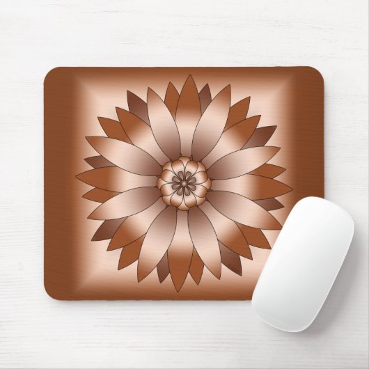 Kupferne Rosette Mousepad (Mit Mouse)