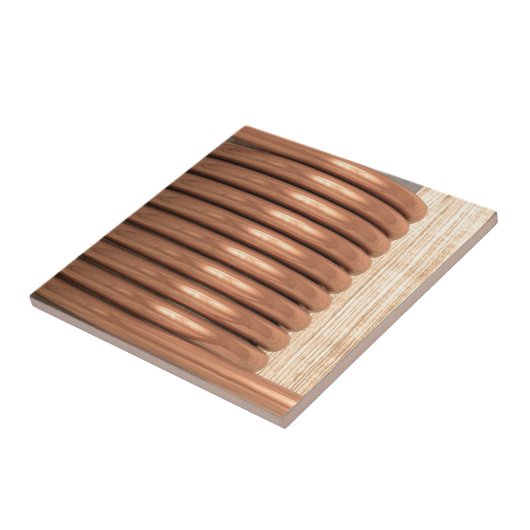 Kupferne Spule Fliese (Seite)