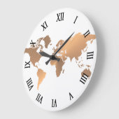 kupferne Uhr der Weltkarte (Winkel)