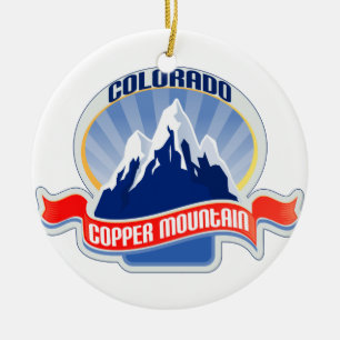 Kupferner Berg Colorado Keramikornament