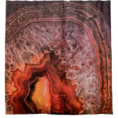 Kupferner Bronzeachat-Mineral-Edelstein Duschvorhang (Vorderseite)