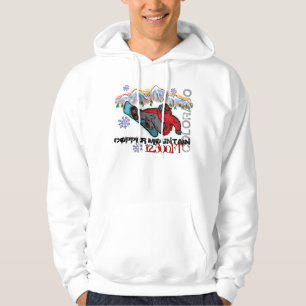 Kupferner Gebirgscolorado-Snowboarderfetzen Hoodie