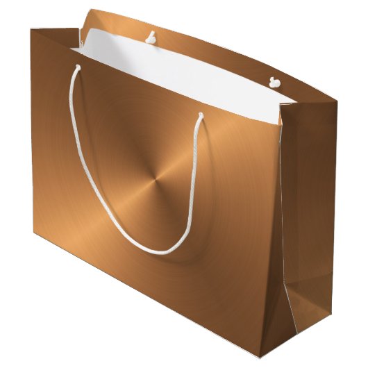 Kupferner Glanz Große Geschenktüte (Rückseite Schrägansicht)