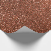 Kupferner Glitter des Imitats Geschenkpapier (Ecke)
