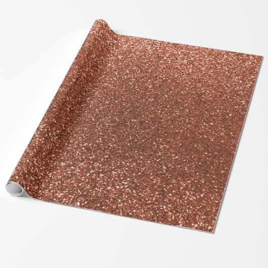 Kupferner Glitter des Imitats Geschenkpapier (Ungerollt)