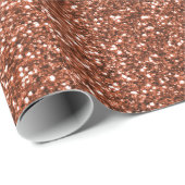 Kupferner Glitter des Imitats Geschenkpapier (Rolleneckpunkt)