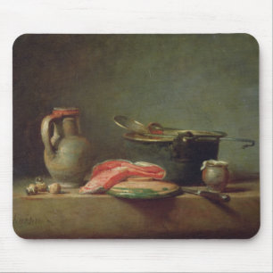 Kupferner großer Kessel mit einem Krug Mousepad