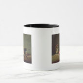 Kupferner großer Kessel mit einem Krug Tasse (Zentrum)