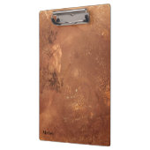 Kupferner Hintergrund Klemmbrett (Links)