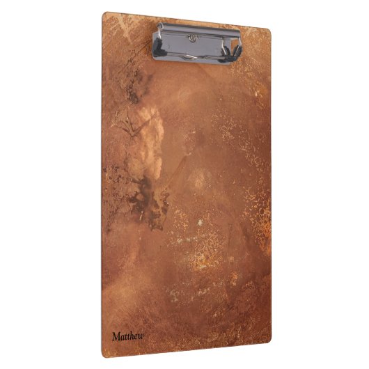 Kupferner Hintergrund Klemmbrett (Rechts)