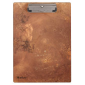 Kupferner Hintergrund Klemmbrett (Vorderseite)