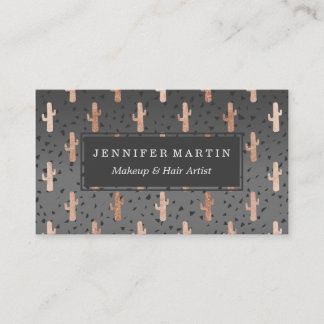 Kupferner Kaktus-moderne schicke Visitenkarte