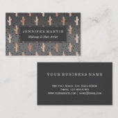 Kupferner Kaktus-moderne schicke Visitenkarte (Vorne/Hinten)