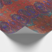 kupferner lila Wirbel Geschenkpapier (Ecke)