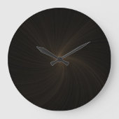 Kupferner Quasar Große Wanduhr (Vorderseite)