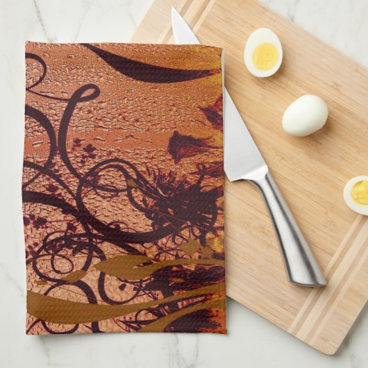 Kupferner Tau Geschirrtuch (Viertel Falte)