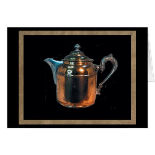 Kupferner Topf-leere Karte