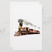 Kupferner Zug Briefpapier (Vorne/Hinten)