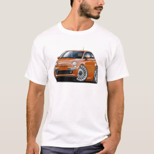 Kupfernes Auto Fiats 500 T-Shirt