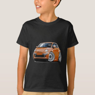 Kupfernes Auto Fiats 500 T-Shirt