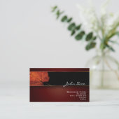 Kupfernes Blatt Visitenkarte (Stehend Vorderseite)