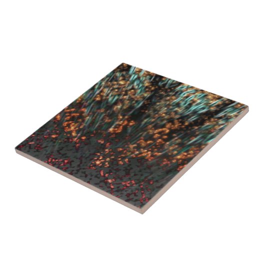 Kupfernes Borealis Fliese (Seite)