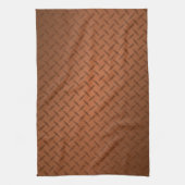 Kupfernes Diamondplate Blick-Muster Handtuch (Vertikal)