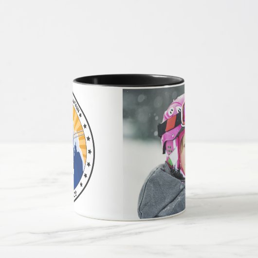 Kupfernes Gebirgscolorado-Gewohnheits-Foto Tasse (Zentrum)