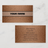 Kupfernes glänzendes Edelstahl-Metall 2 Visitenkarte (Vorne/Hinten)