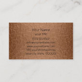 Kupfernes glänzendes Edelstahl-Metall 2 Visitenkarte (Rückseite)