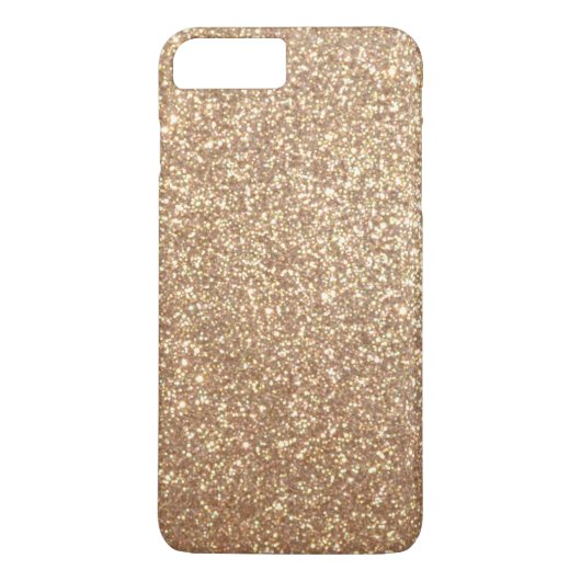 Kupfernes Rosen-Goldmetallischer Glitzer Case-Mate iPhone Hülle (Rückseite)