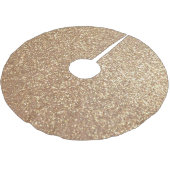 Kupfernes Rosen-Goldmetallischer Glitzer Polyester Weihnachtsbaumdecke (Schrägansicht)