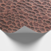 Kupfernes strukturiertes Packpapier (Ecke)