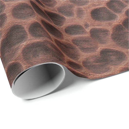 Kupfernes strukturiertes Packpapier (Rolleneckpunkt)