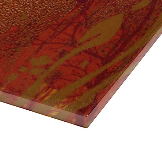 Kupfernes Tau-Glas Schneidebrett (Ecke)