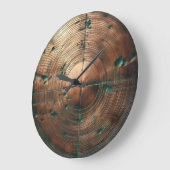 Kupferpatina Große Wanduhr (Winkel)